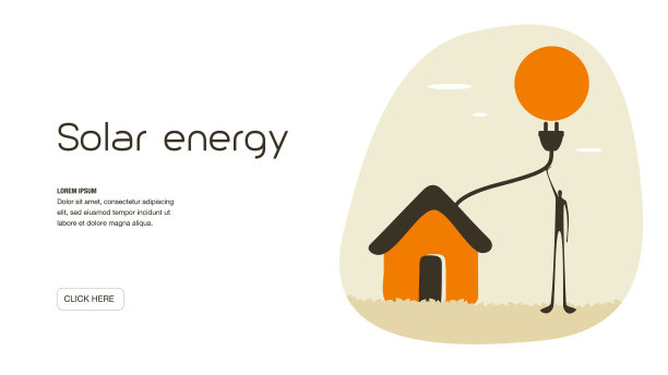 太阳能网站模板图片下载