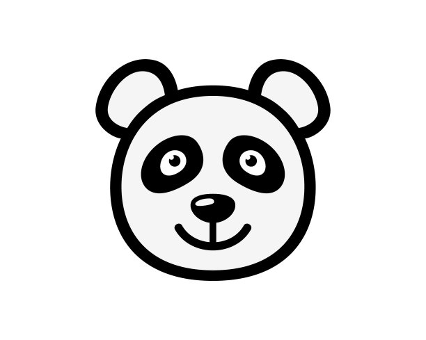 熊猫熊面向量图片下载