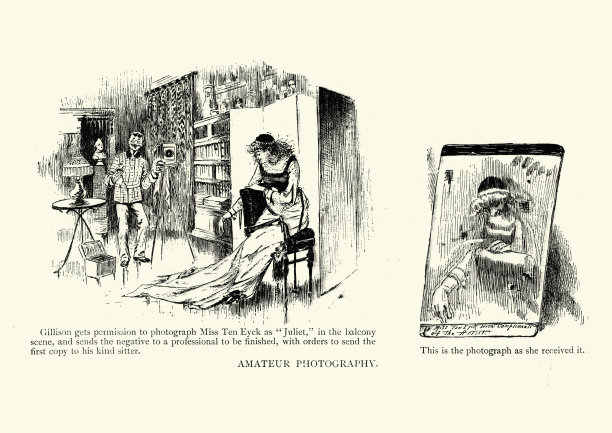 维多利亚时代的卡通，业余摄影，19世纪的幽默图片下载