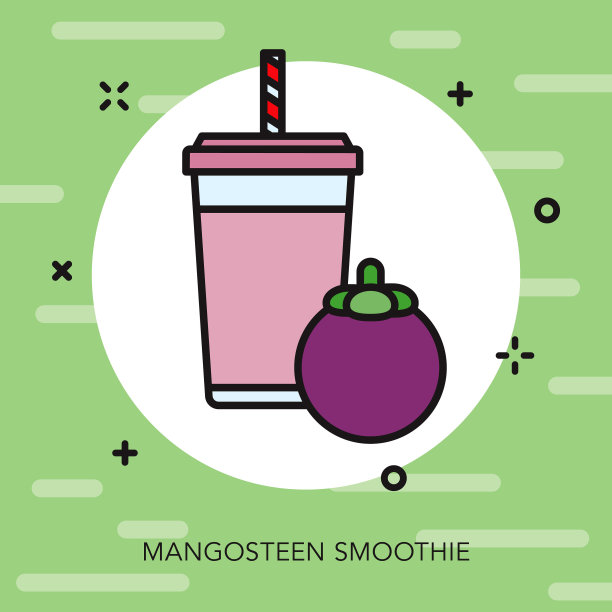 山竹果奶昔图标图片下载