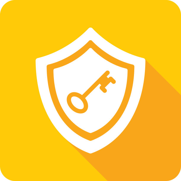 盾键图标剪影图片下载