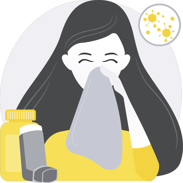 过敏性疾病的抽象概念图片下载