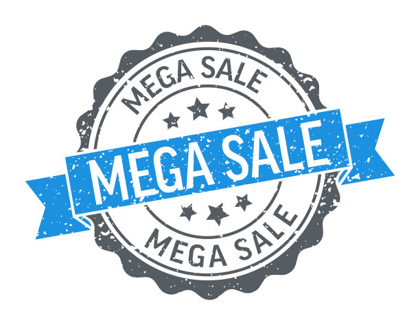 超级销售-邮票，印鉴，印章模板。向量股票插图图片下载