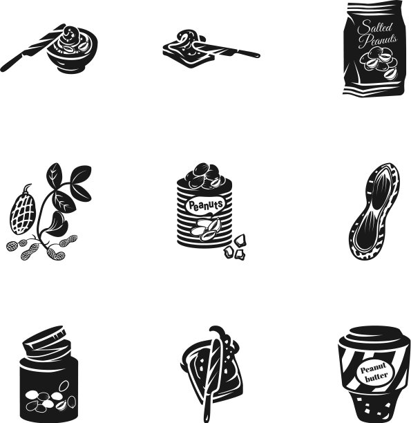 花生酱图标设置风格简单图片下载