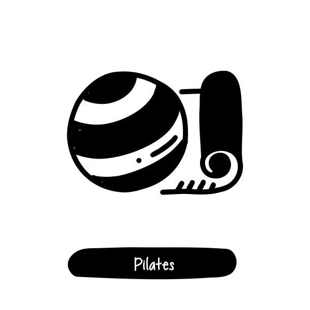 普拉提图标。潮流风格矢量插图符号图片下载