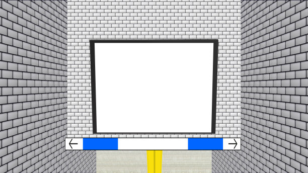 地铁站入口标志模型图片下载