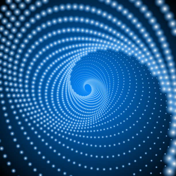 旋转的发光点图片下载