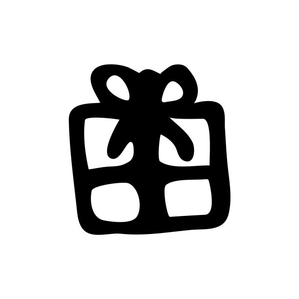 手绘涂鸦风格的礼品盒在孤立上图片下载