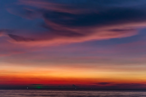 彩色天空与云在日落期间的高分辨率背景打印图片下载