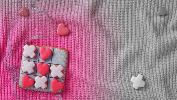 井字游戏姜饼自制饼干Web设计banner图片下载