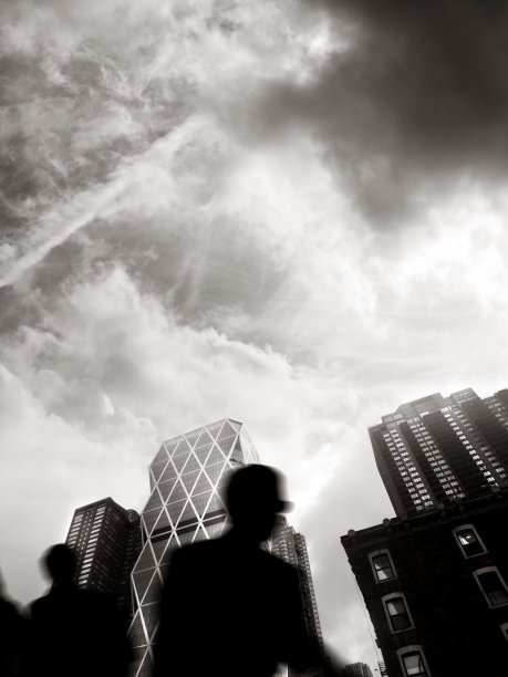 曼哈顿繁忙街道上的人们图片下载