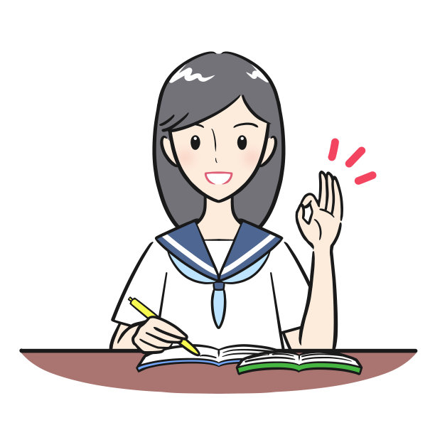 一个善于学习的女学生(多彩的)图片下载