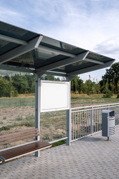 公共巴士站交通时间表模板图片下载