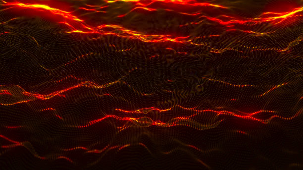 技术背景。摘要数字粒子波。未来的星点波。网络连接结构。3 d渲染。图片下载