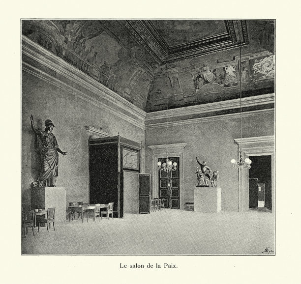 19世纪法国，巴黎，波旁宫，和平沙龙图片下载