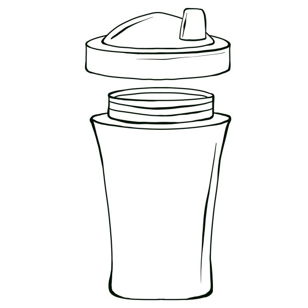 运动营养图形剪影摇床。手绘插图在白色的背景。图片下载