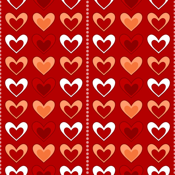 心形无缝花纹图片下载