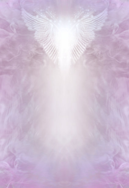 天使治疗精神文凭奖励证书模板背景图片下载