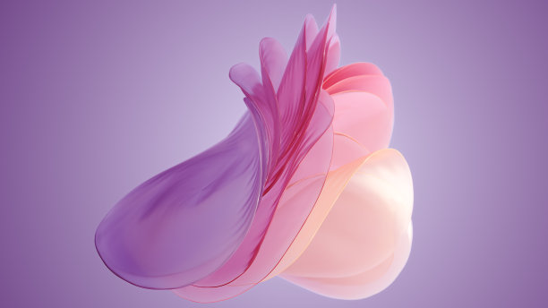 抽象粉色花瓣波浪图片下载