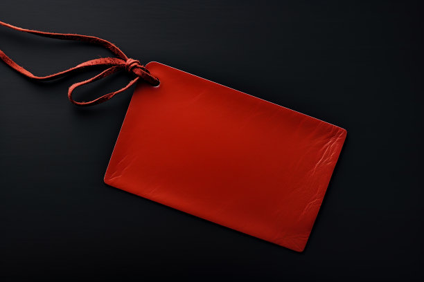 黑色或深色背景上的红色空价格标签。黑色星期五的概念，模板copyspace图片下载