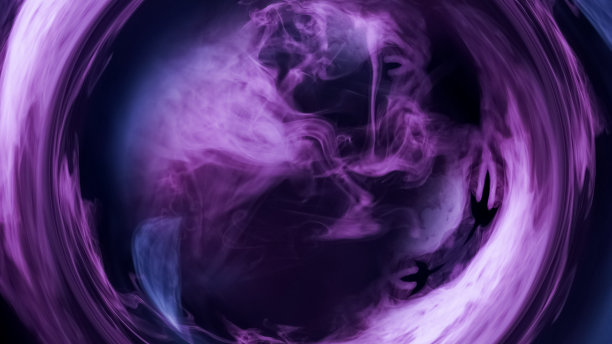 烟圈颜色蒸汽漩涡紫色蒸汽框架图片下载