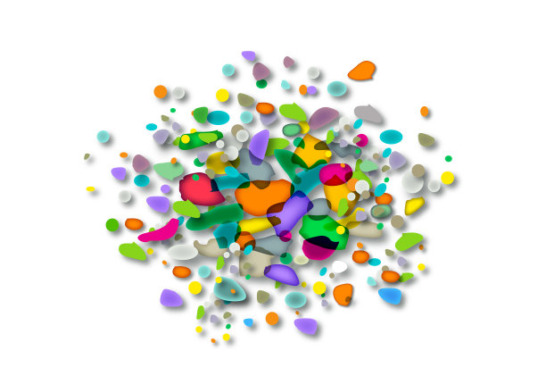 微塑料——小塑料颗粒。图片下载