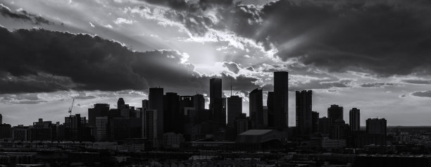 休斯顿天际线轮廓图片下载