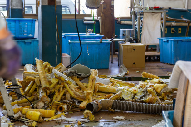 在一家关闭的干洗店里。退休后。图片下载