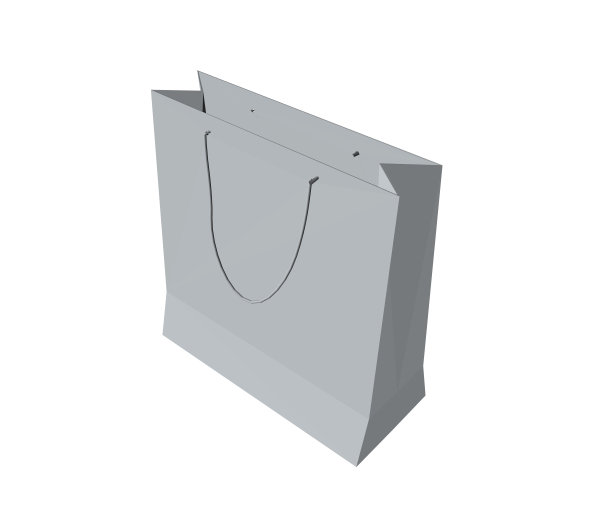 多边形灰色购物袋的品牌和企业形象设计。纸质包装模板。矢量插图。为广告和品牌矢量插图空购物袋。礼品纸袋图片下载