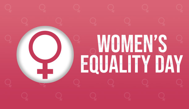 妇女平等日横幅插图。女性标志和粉色主题背景。为权利、独立、平等而斗争图片下载