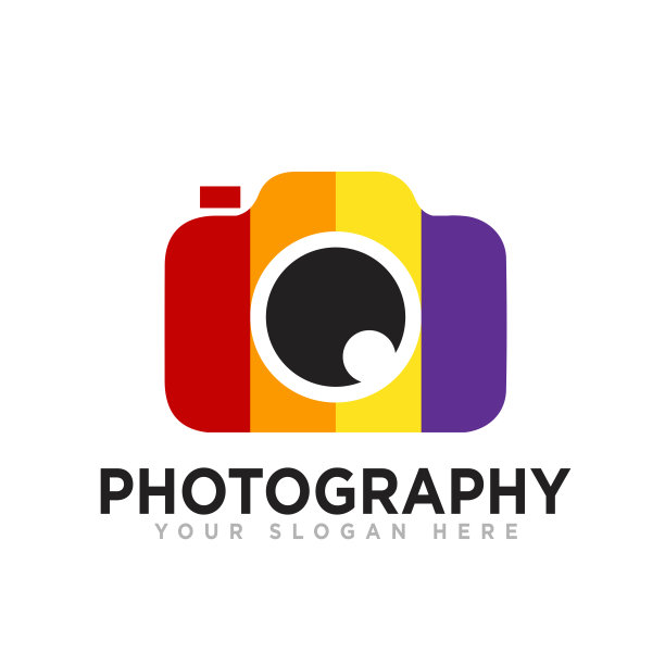 摄影标志设计插画图片下载