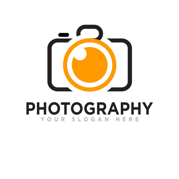 摄影标志设计插画图片下载