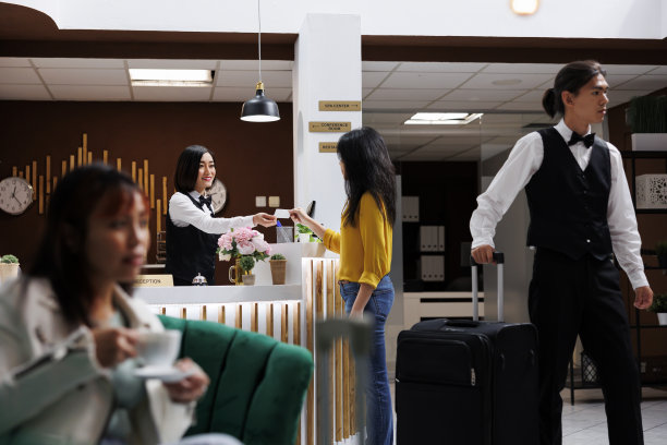 客人从前台领取卡钥匙图片下载