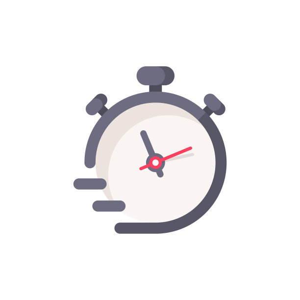 秒表平图标。像素完美。移动和网络。图片下载