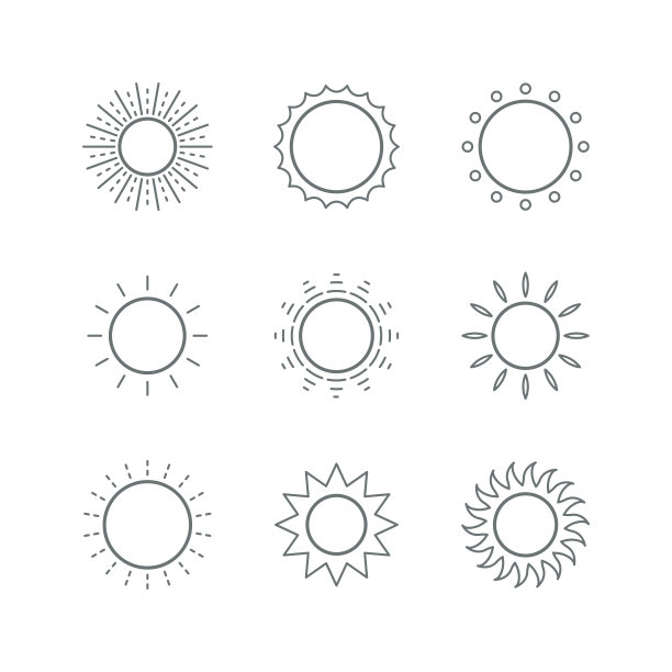 太阳图标图片下载