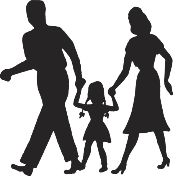 家人散步图片下载