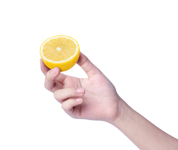 手拿柠檬水果图片下载