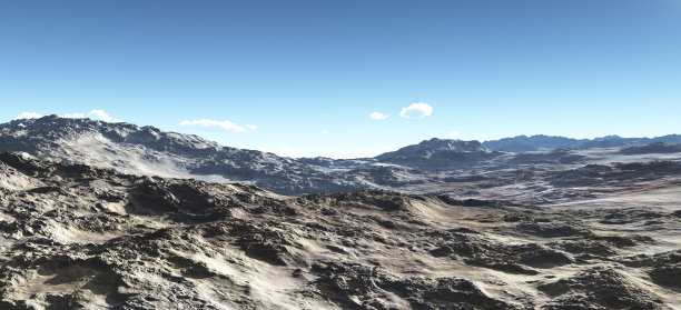 贫瘠的沙漠景观图片下载