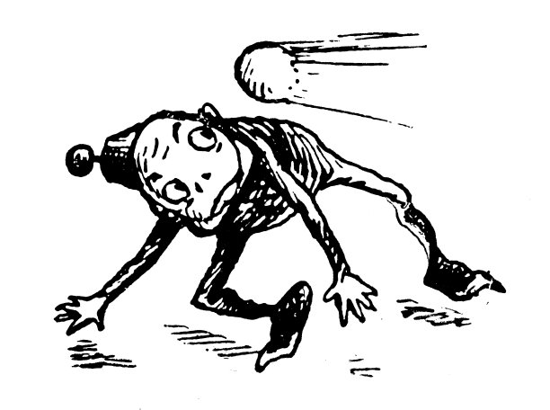 有趣的卡通人物的古董插图(“布朗尼”，1887年)图片下载