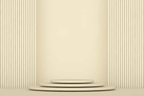 现代3D抽象背景平台的产品展示图片下载