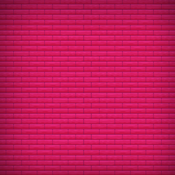 概念彩色砖墙文本地点，砖墙信息背景区，石墙平面矢量插图，最小的设计模板和布局图片下载