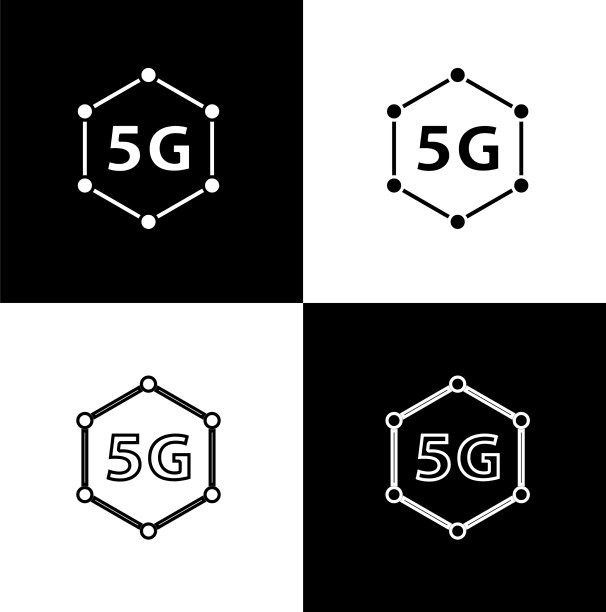 5G新无线网络WiFi连接图标图片下载