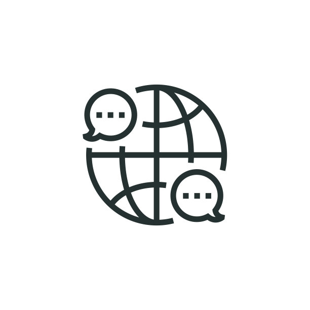 全球通信线路图标图片下载