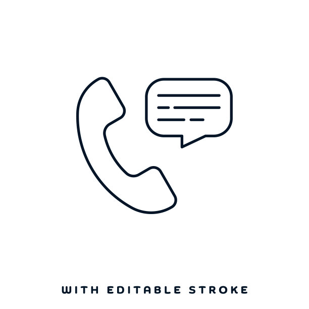 电话面试线路图标设计图片下载