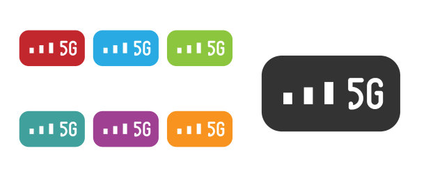 黑色5G新无线网络WIFI连接图片下载