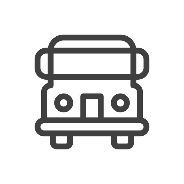 校车，教育线矢量图标在白色背景。可编辑的中风。像素完美。移动和网络。轮廓矢量图形。图片下载