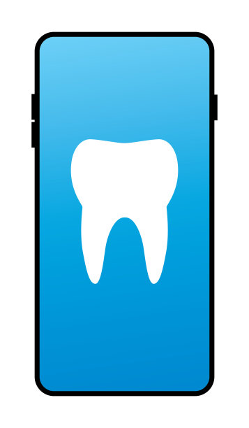 牙齿智能手机图标图片下载