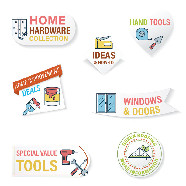 家居改善网站贴纸横幅设置图片下载