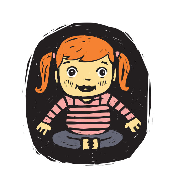 坐着的孩子图片下载