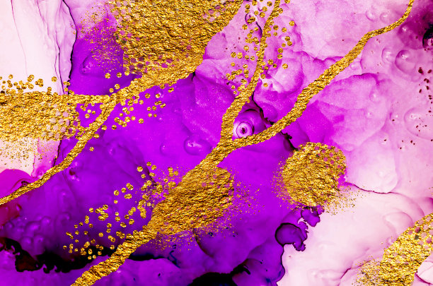 金色的天空。奢侈的艺术。北金-大理石。图片下载